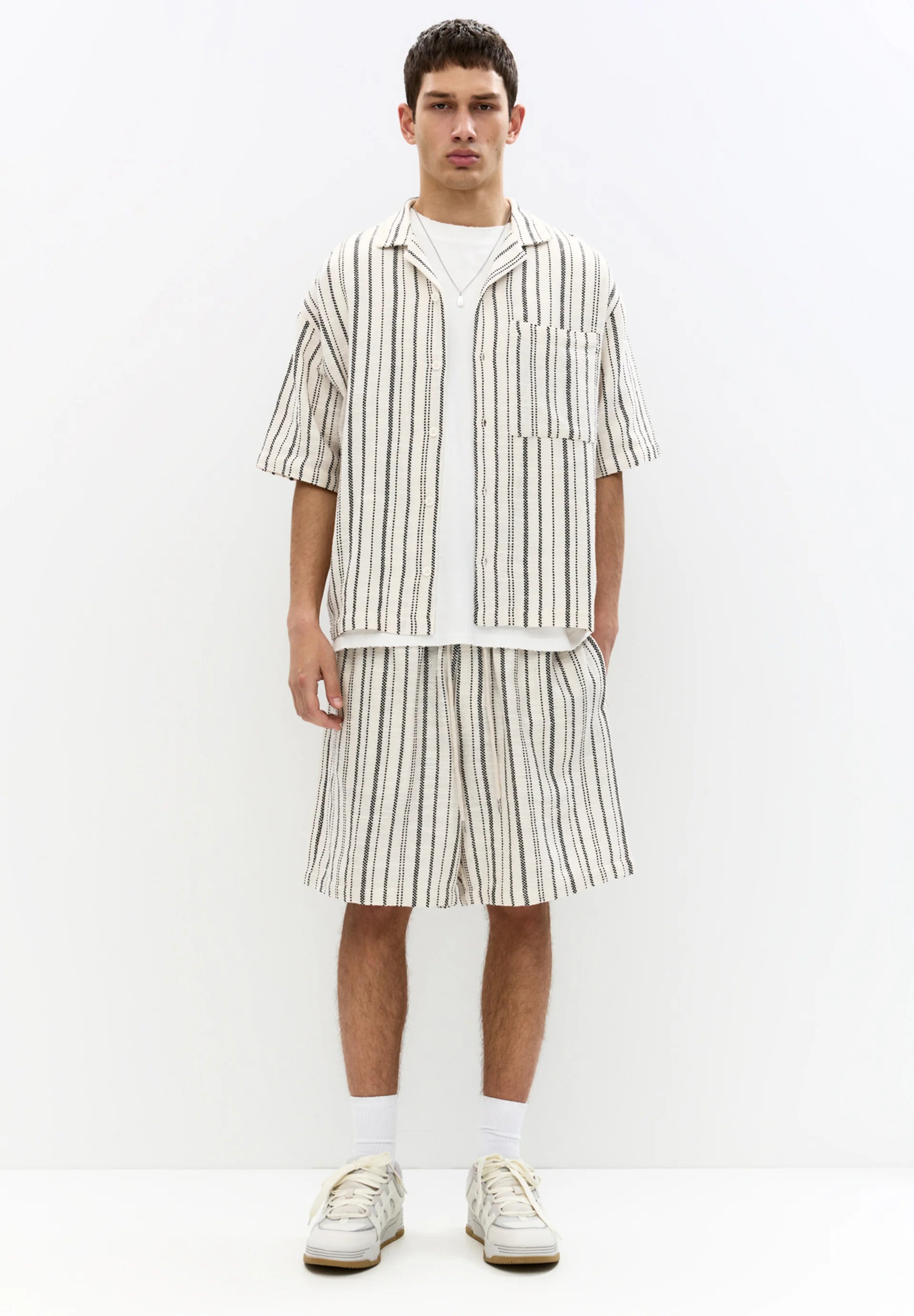 RUSTIC STRIPED – Chemise rayée en pur coton