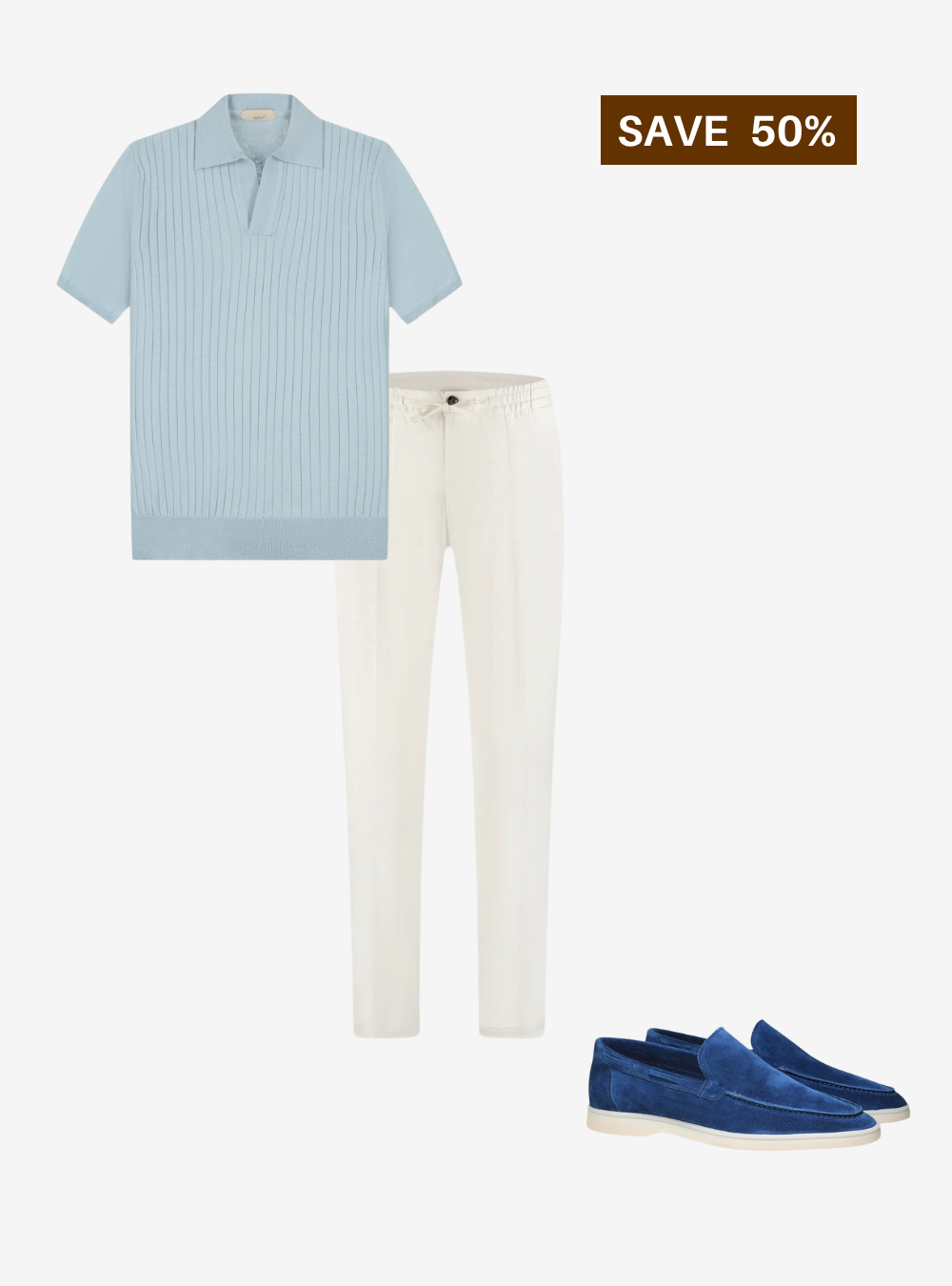 Old Money Official – Blue Polo Combo - 3 Pieces