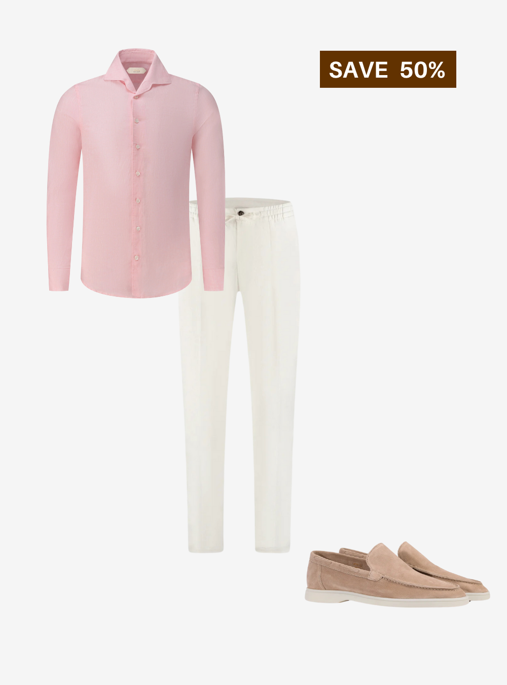 Old Money Official – Old rose Shirt Combo - 3 Pieces