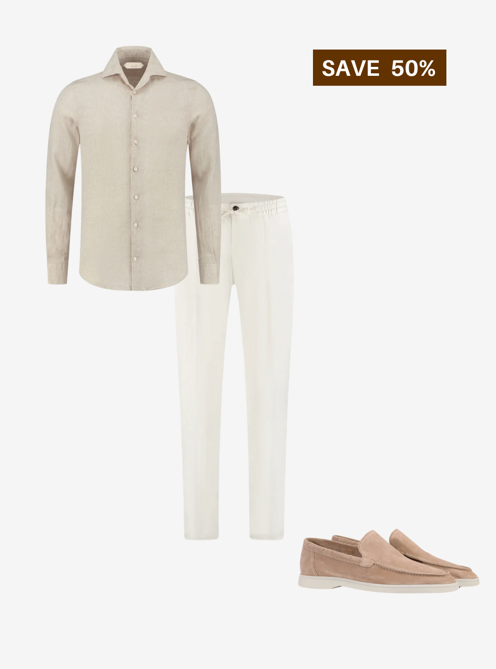 Old Money Official – Champagne Shirt Combo - 3 Pieces