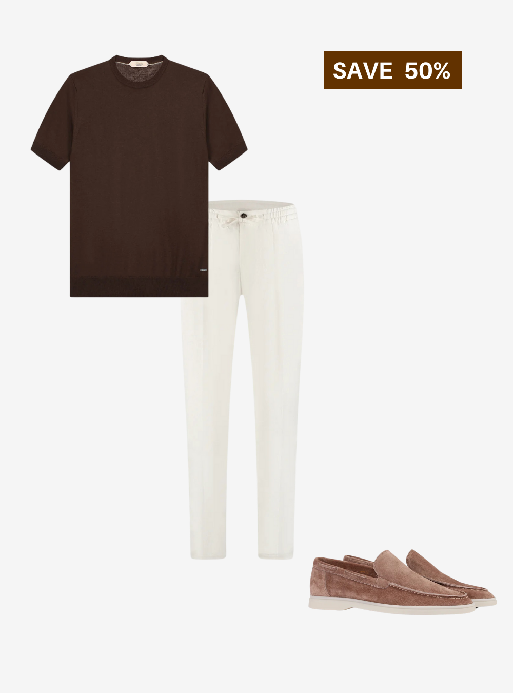 Old Money Official – Brown T-Shirt Combo - 3 Pieces