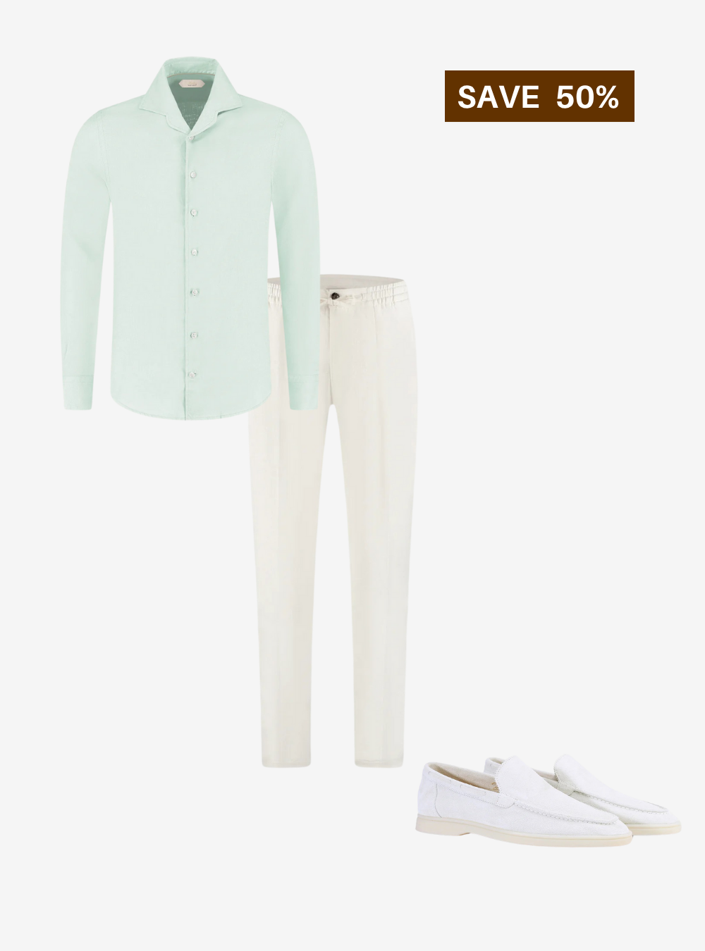 Old Money Official – Seafoam Shirt Combo - 3 Pieces
