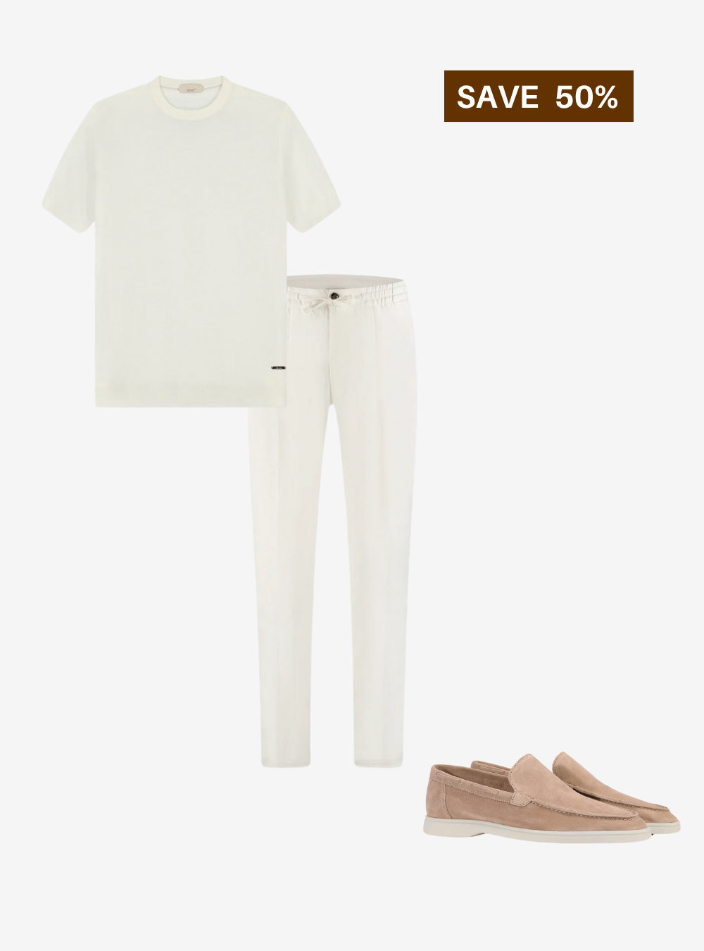 Old Money Official – Ivory T-Shirt Combo - 3 Pieces