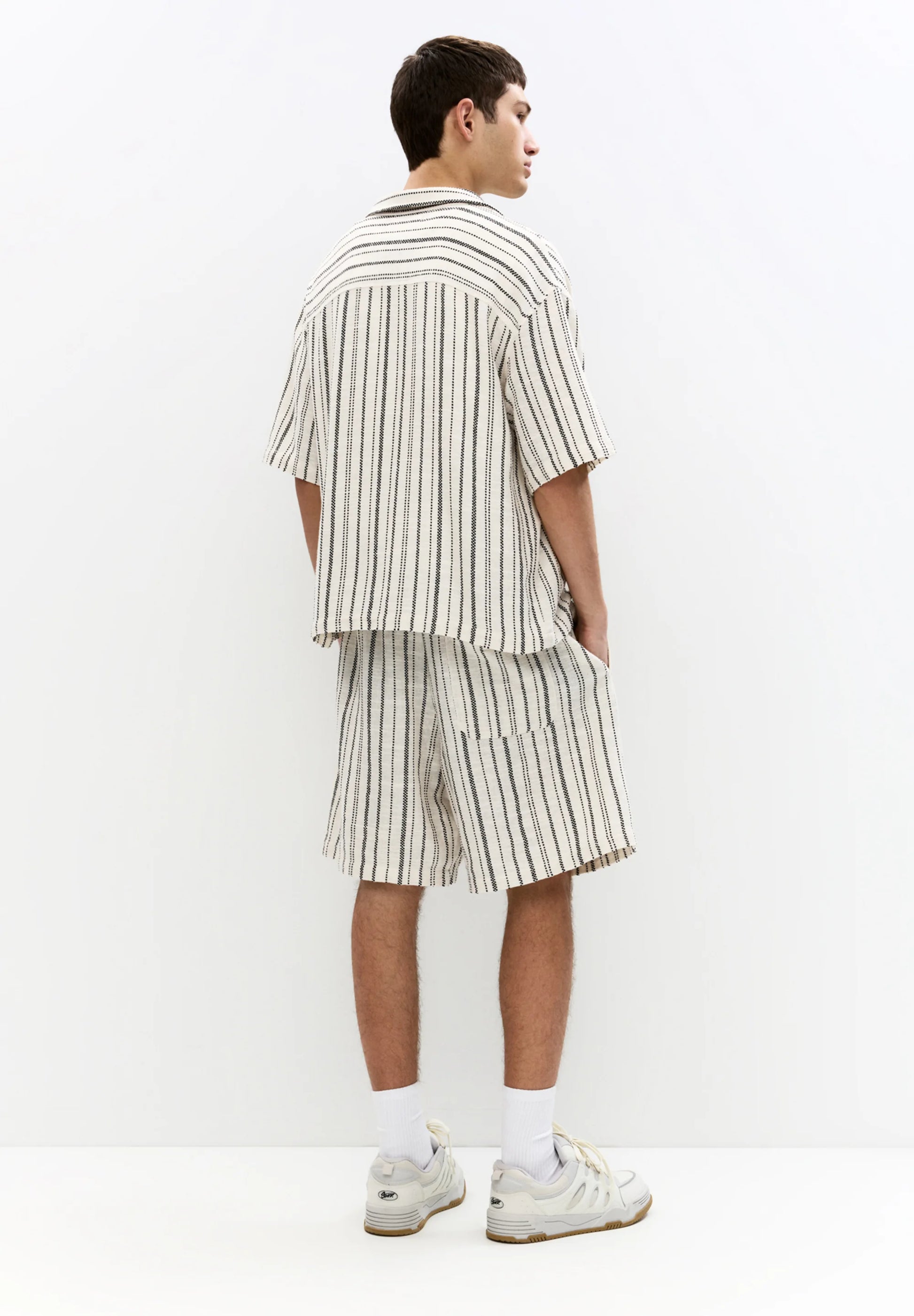 RUSTIC STRIPED – Chemise rayée en pur coton